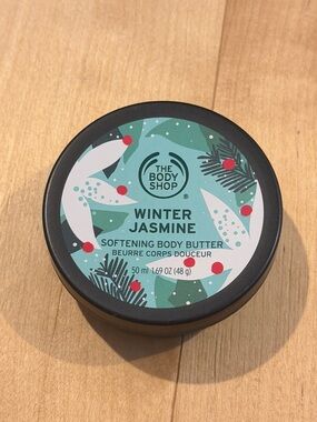 The Body Shop Winter Jasmine Softening Body Butter - Teal & Black